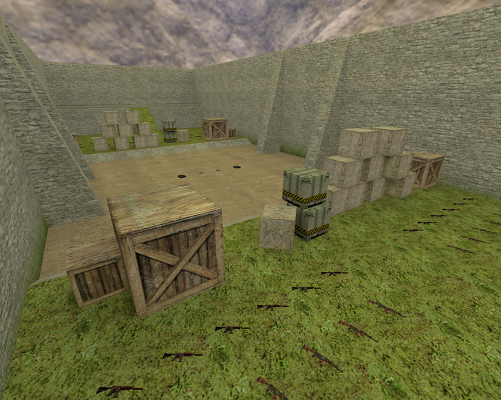 מפת aim_headshot במשחק Counter-Strike 1.6