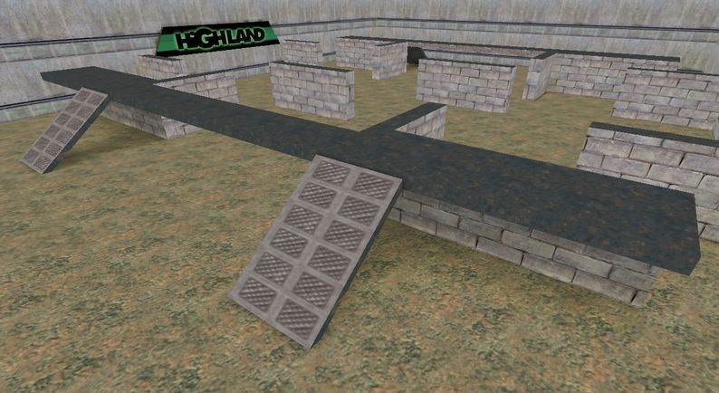 מפת aim_map_usp במשחק Counter-Strike 1.6