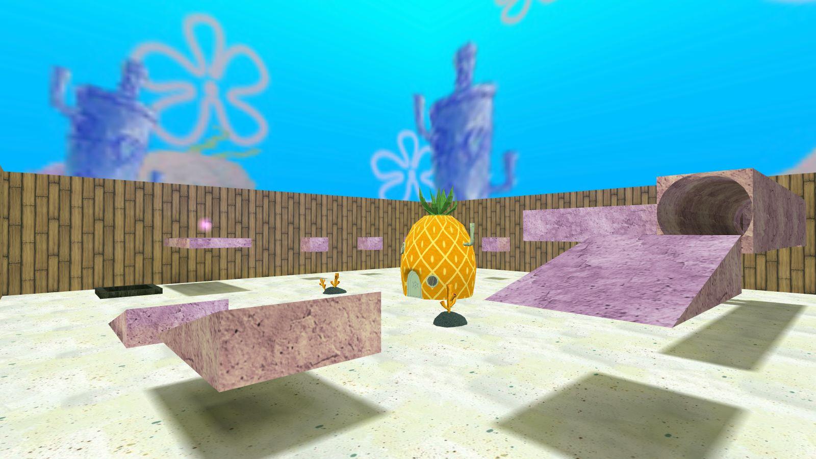 מפת bhop_blocksponge במשחק Counter-Strike 1.6
