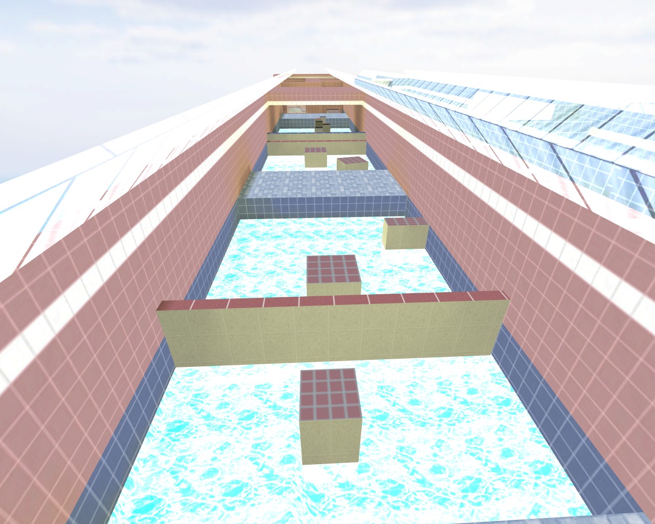 מפת bhop_pool_day במשחק Counter-Strike 1.6