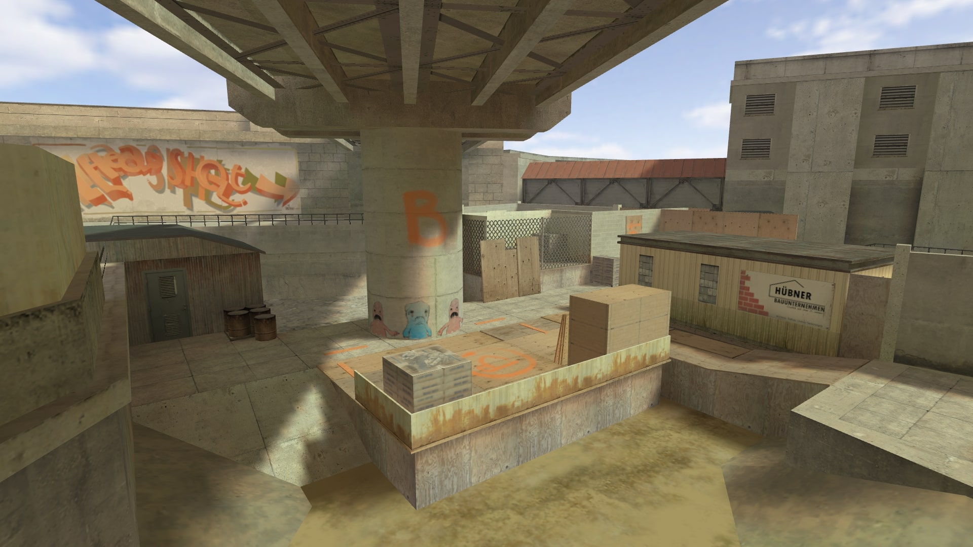 מפת css_overpass במשחק Counter-Strike 1.6