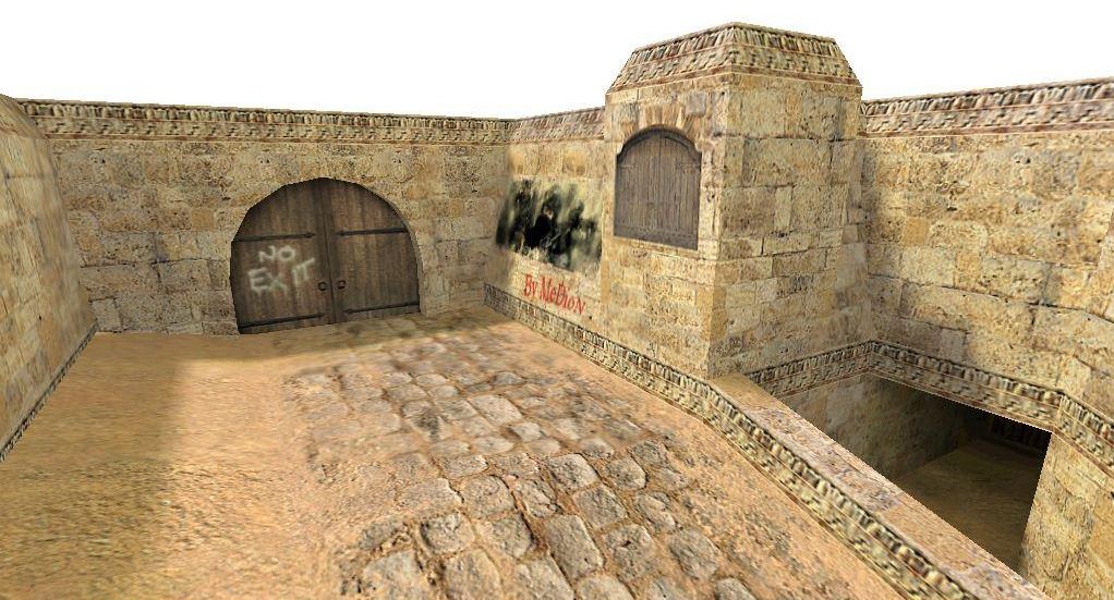 מפת de_dust2x2 במשחק Counter-Strike 1.6
