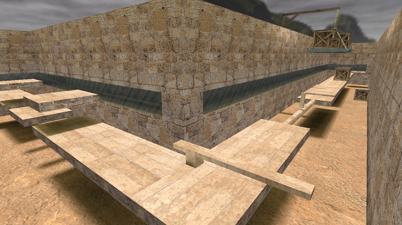 מפת deathrun-dust2009 במשחק Counter-Strike 1.6