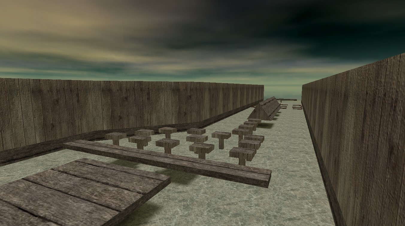 מפת deathrun-planks במשחק Counter-Strike 1.6