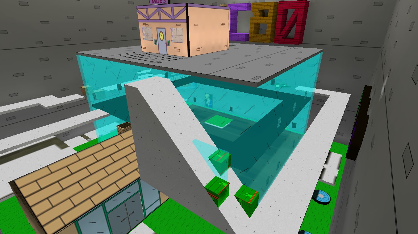 מפת deathrun-simpsons במשחק Counter-Strike 1.6