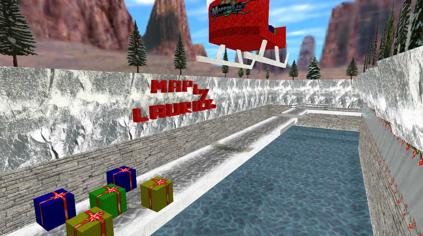 מפת deathrun-xmas במשחק Counter-Strike 1.6