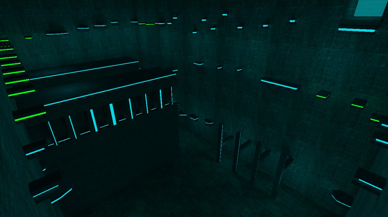 מפת deathrun_blue_x במשחק Counter-Strike 1.6