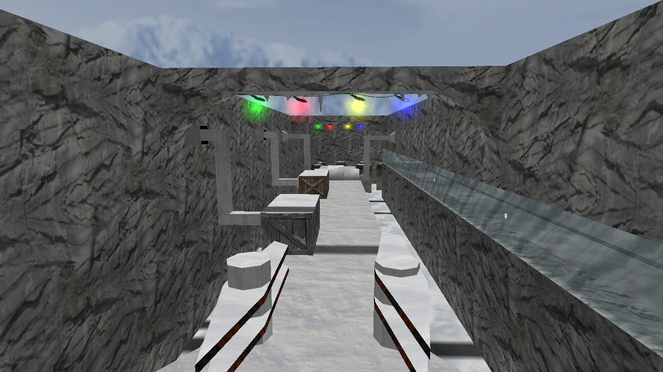 מפת deathrun_dec_winter במשחק Counter-Strike 1.6