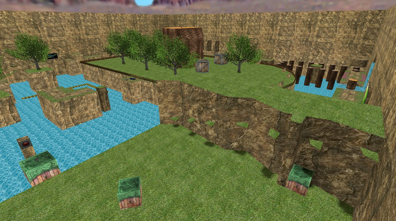 מפת deathrun_grass_uctt במשחק Counter-Strike 1.6