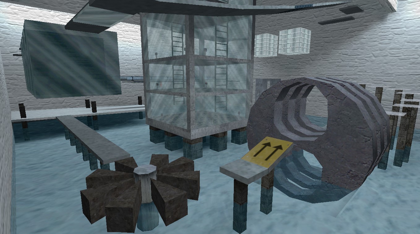 מפת deathrun_ice במשחק Counter-Strike 1.6
