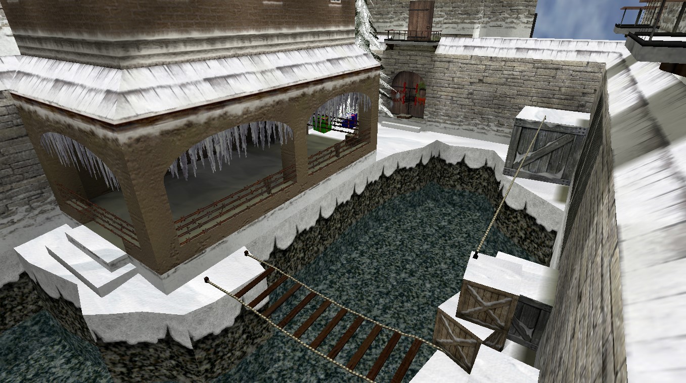 מפת deathrun_mpg_winter במשחק Counter-Strike 1.6