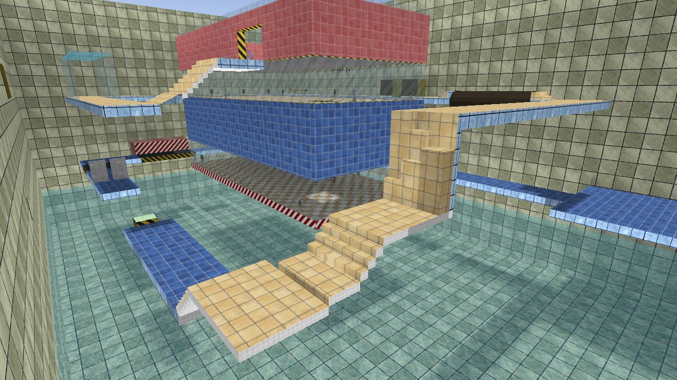 מפת deathrun_poolday במשחק Counter-Strike 1.6