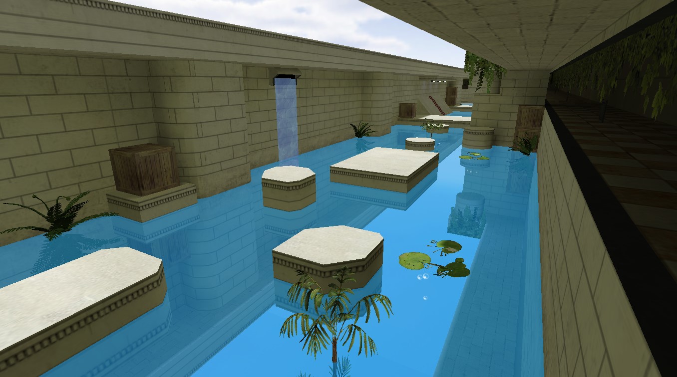 מפת deathrun_summer_vf במשחק Counter-Strike 1.6