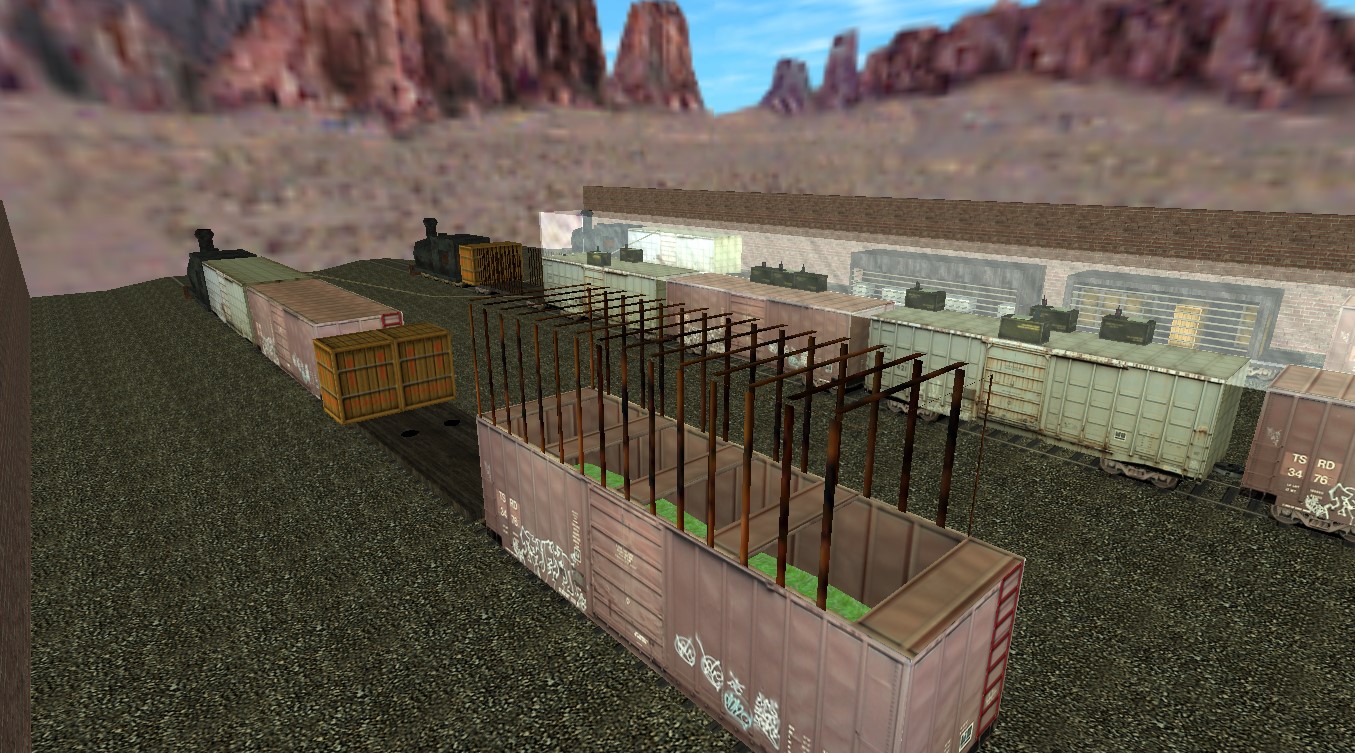 מפת deathrun_terrortrain במשחק Counter-Strike 1.6