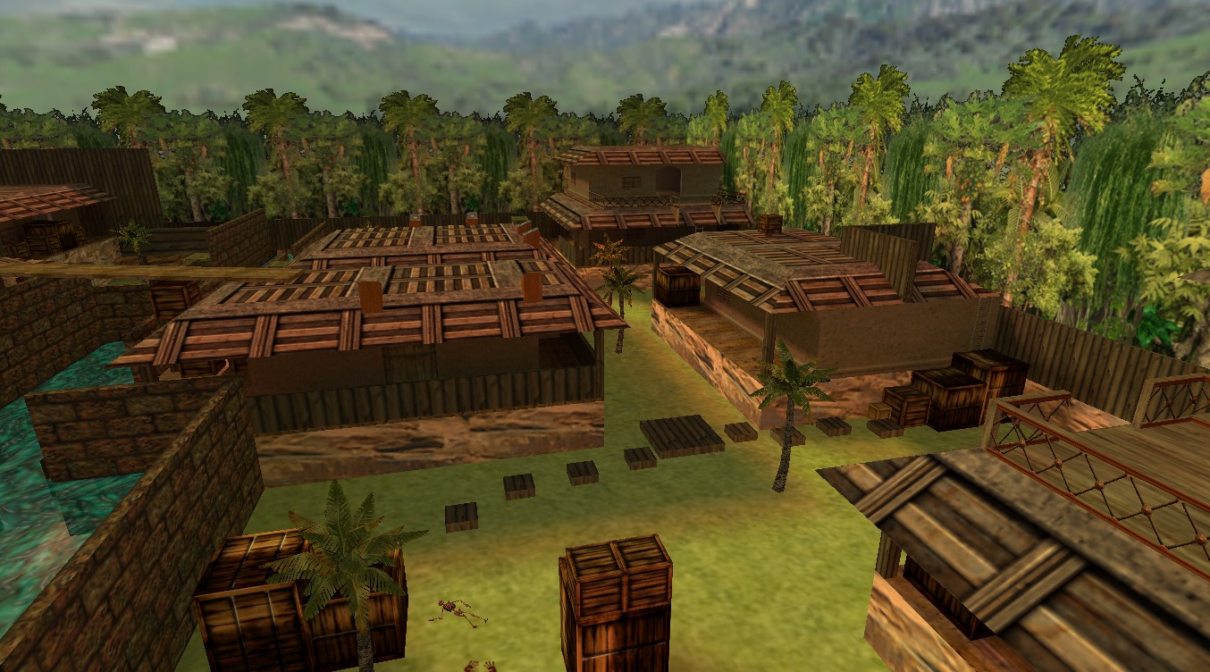 מפת deathrun_village_easy_fixed במשחק Counter-Strike 1.6