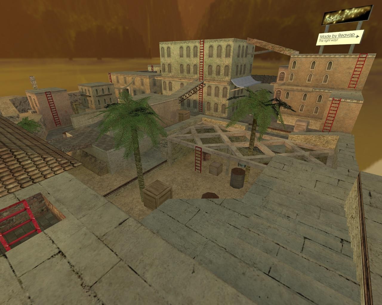 מפת rayish_sunset במשחק Counter-Strike 1.6