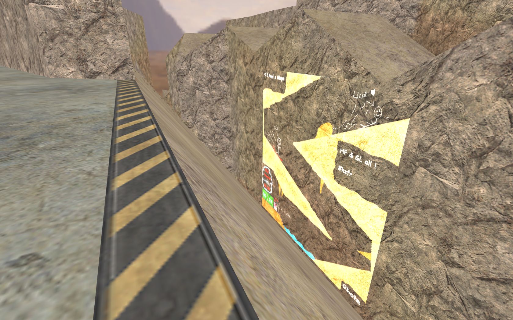 מפת slide_kzfr_base במשחק Counter-Strike 1.6