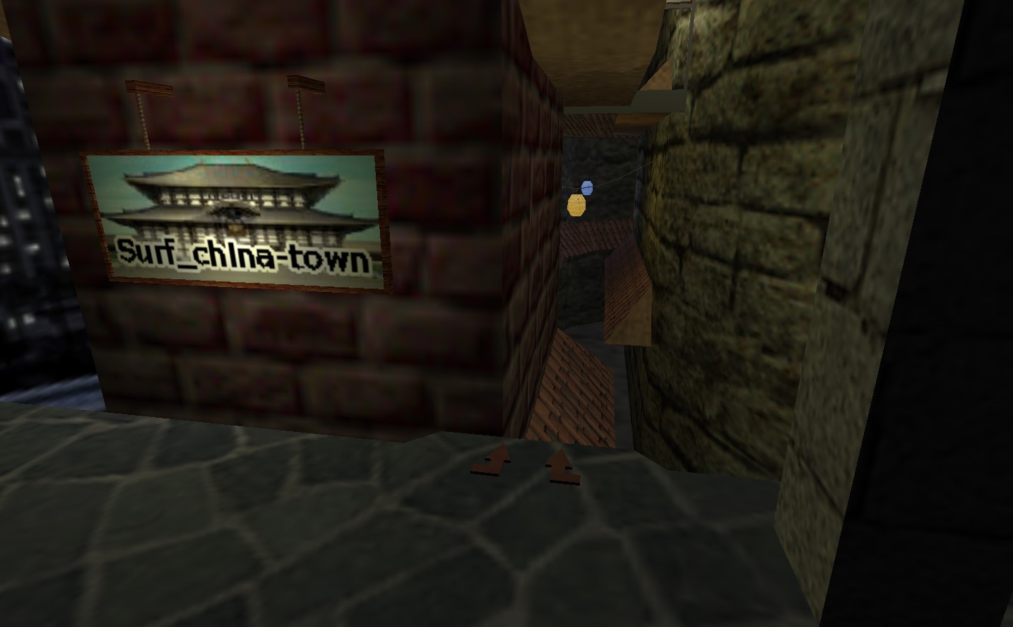 מפת surf_china-town במשחק Counter-Strike 1.6