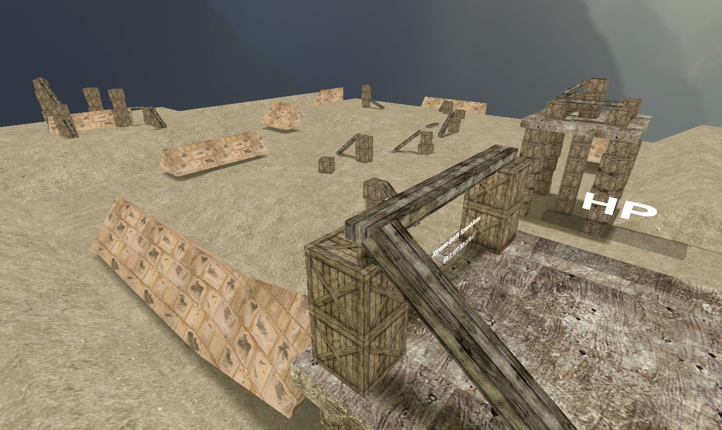 מפת surf_desert_cave במשחק Counter-Strike 1.6