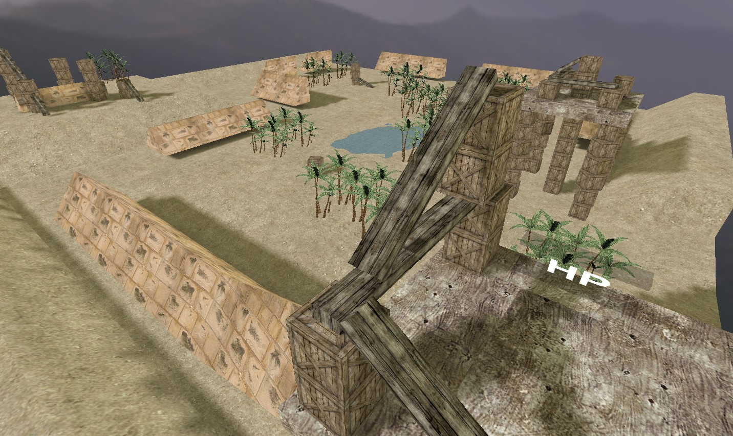 מפת surf_desert_cave_ez במשחק Counter-Strike 1.6