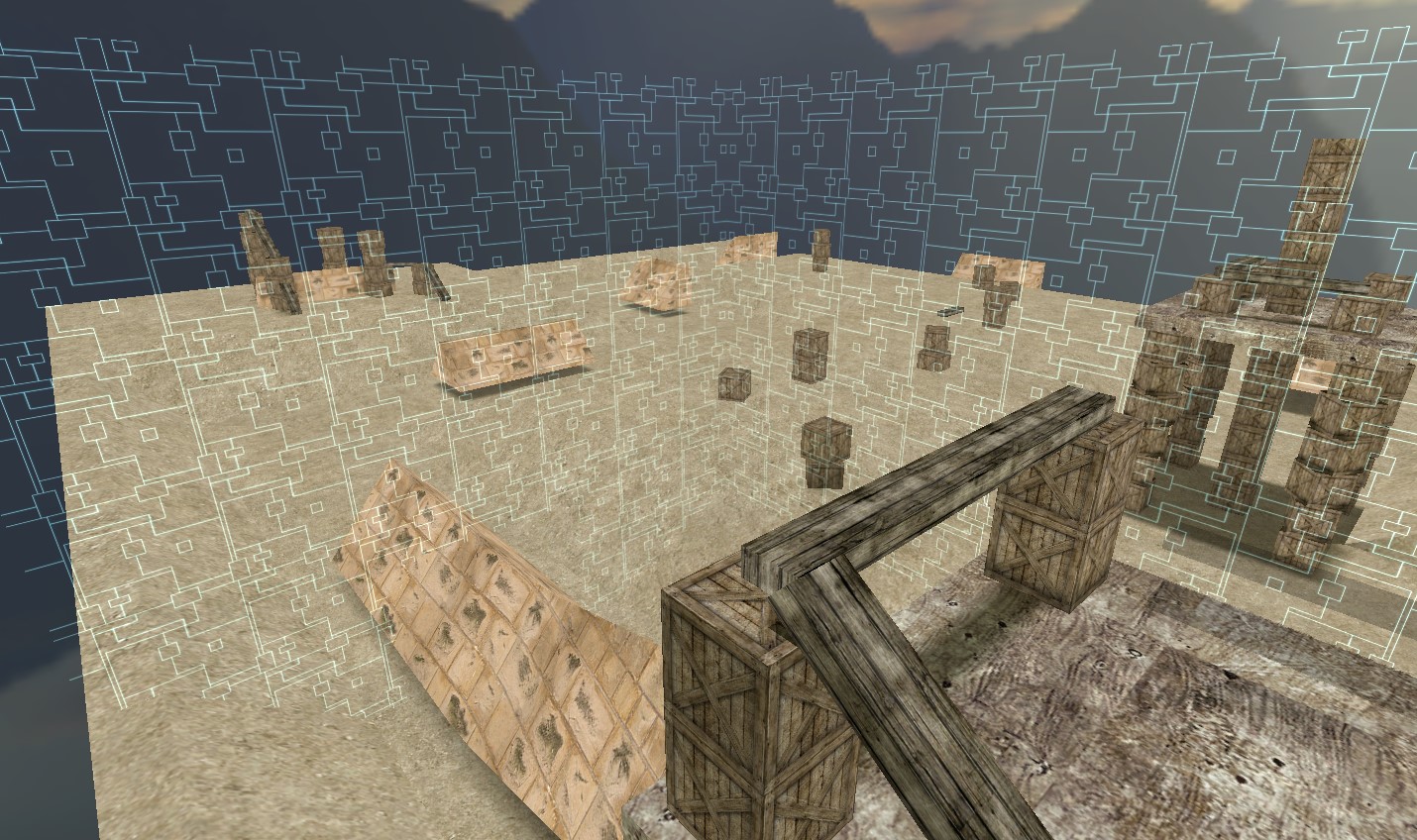 מפת surf_desert_cave_h במשחק Counter-Strike 1.6