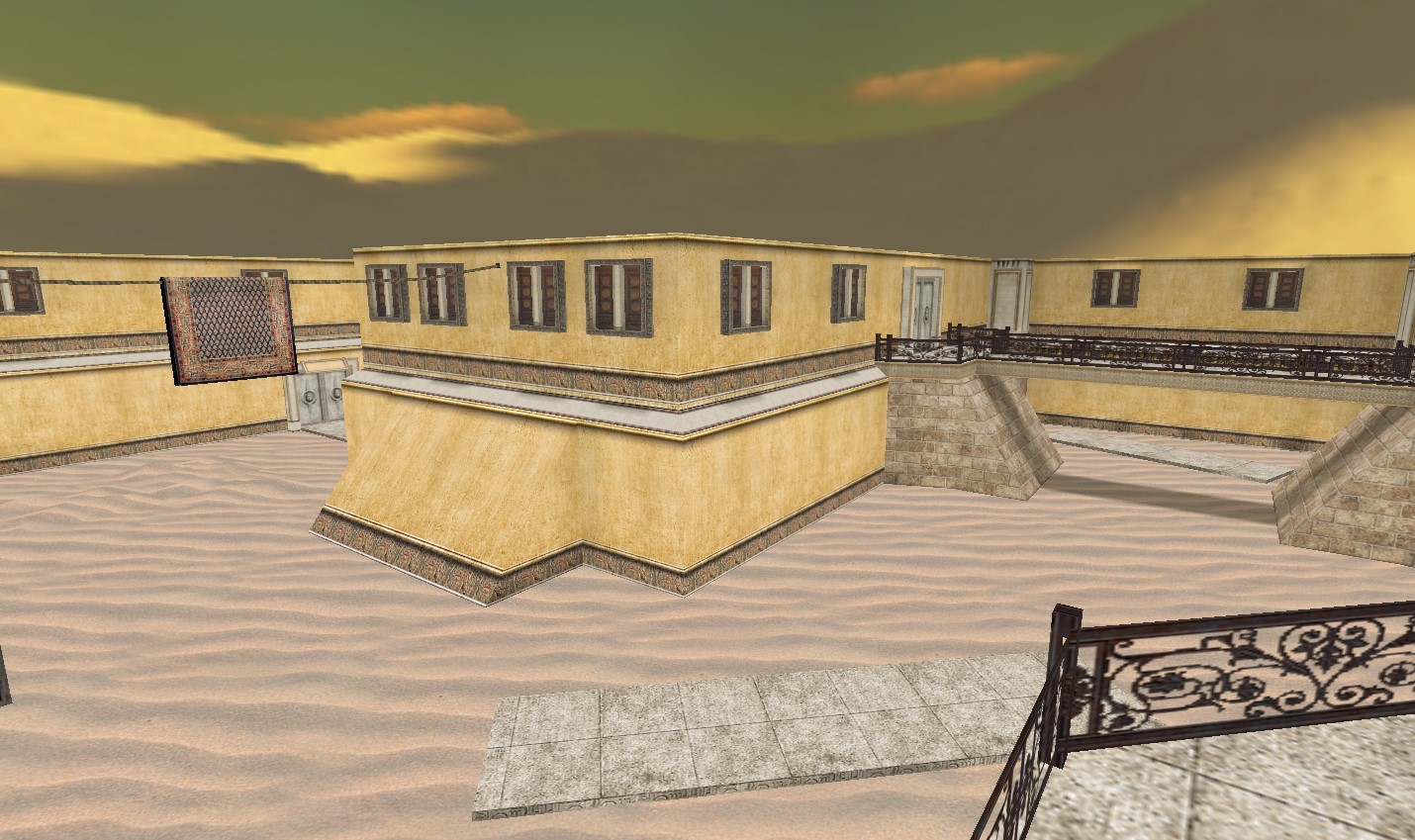מפת surf_desert_city במשחק Counter-Strike 1.6