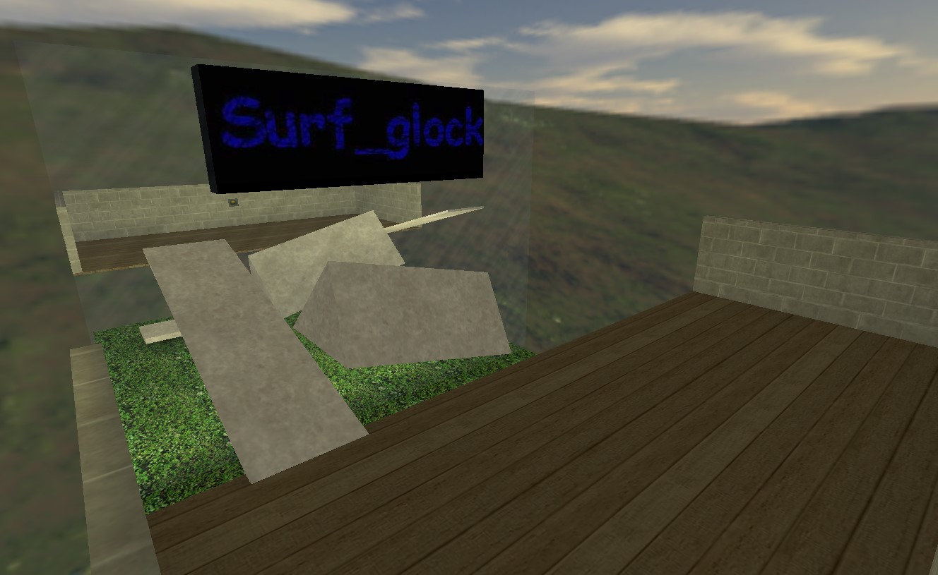 מפת surf_glock במשחק Counter-Strike 1.6