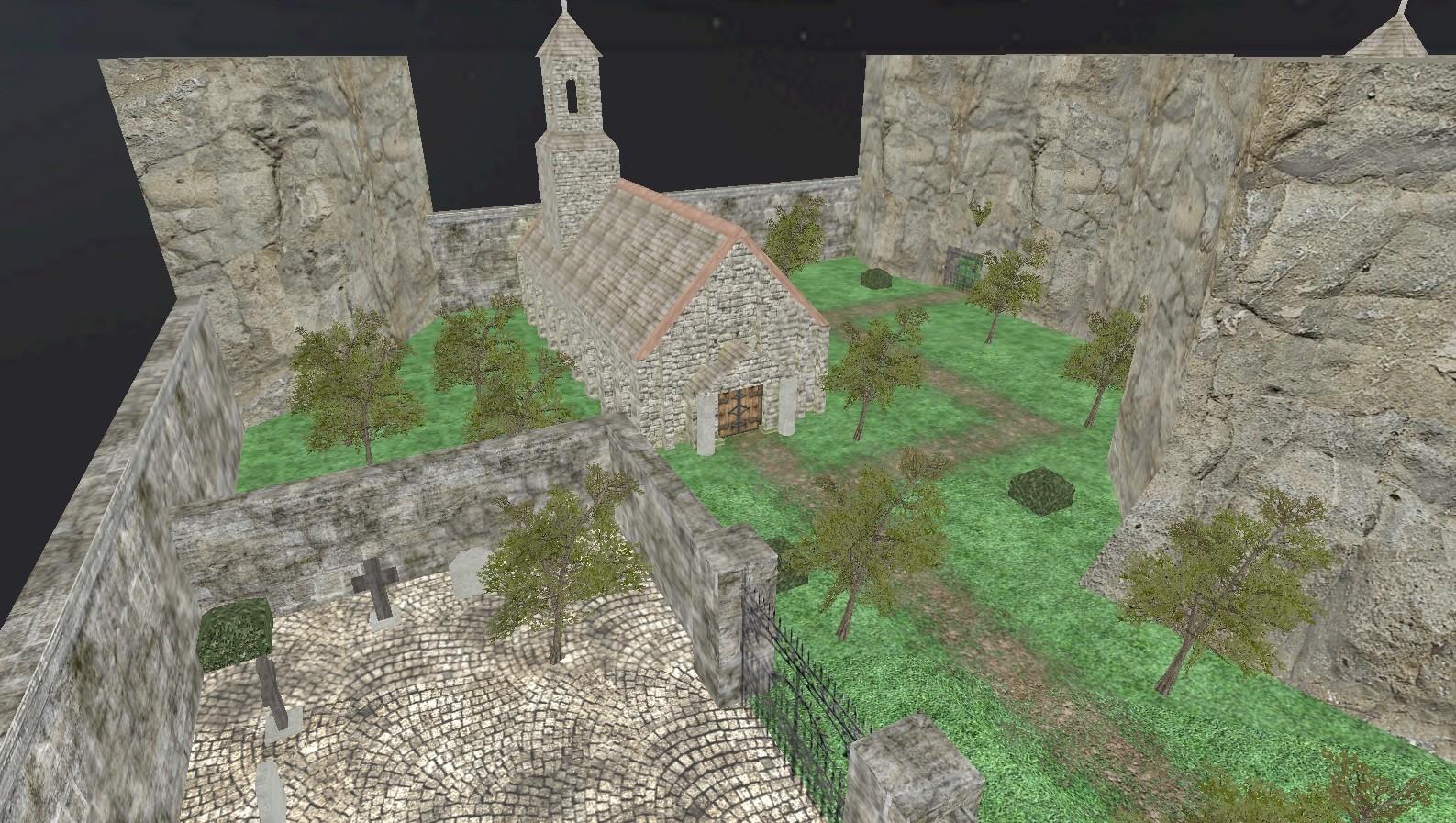 מפת surf_graveyard_ez במשחק Counter-Strike 1.6