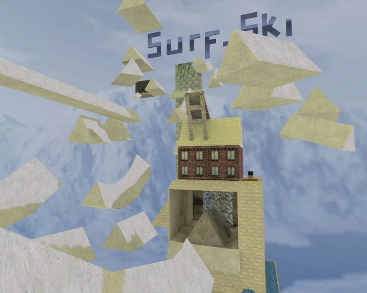 מפת surf_ski_5 במשחק Counter-Strike 1.6