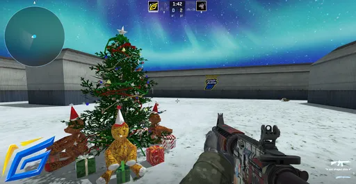מפת aim_ak-colt_xmas במשחק Counter-Strike 2
