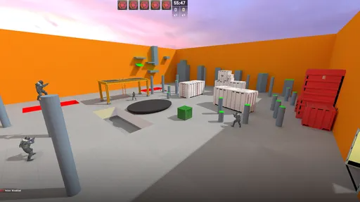 מפת aim_movement במשחק Counter-Strike 2
