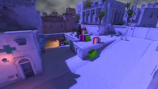 מפת de_dust2_winter במשחק Counter-Strike 2
